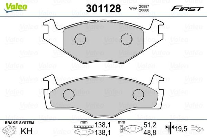 VALEO 301128 SBB-Satz FIRST