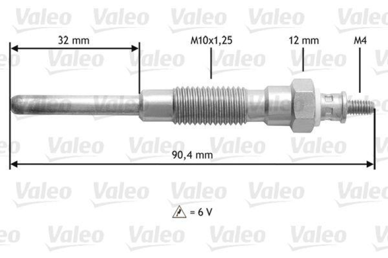 VALEO 345158 Glühkerze TOY Land Cruiser 2,4L TD