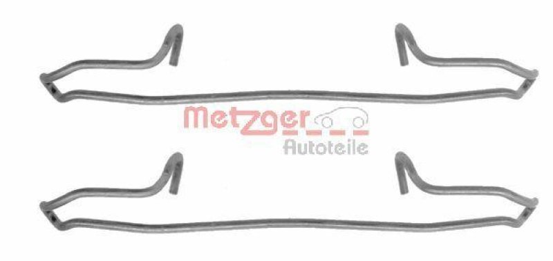 METZGER 109-1159 Zubehörsatz, Scheibenbremsbelag für CITROEN/FIAT/LANCIA/PEUGEOT/VOLVO