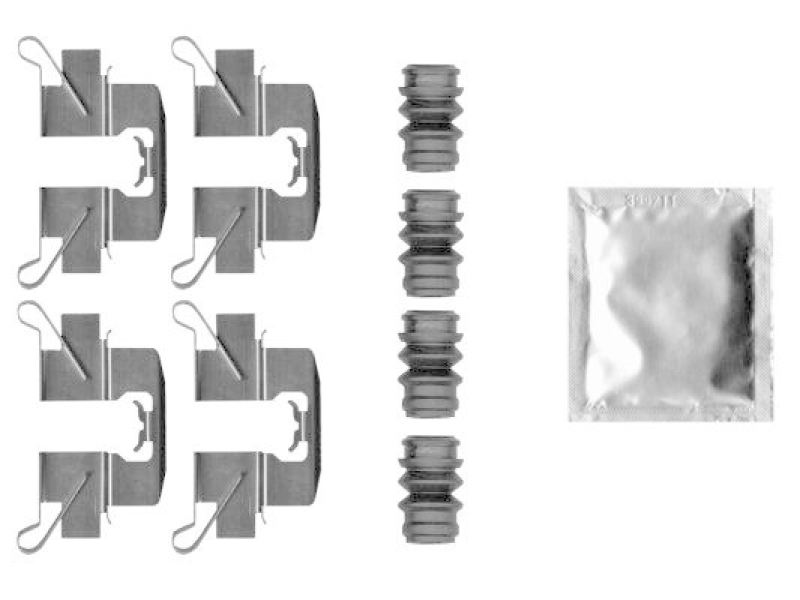 HELLA 8DZ 355 206-921 Zubehörsatz, Scheibenbrem