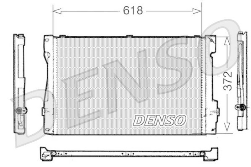 DENSO DCN33006 Kondensator A/C VOLVO V70 I (LV) 2.5 (1997 - 2000)