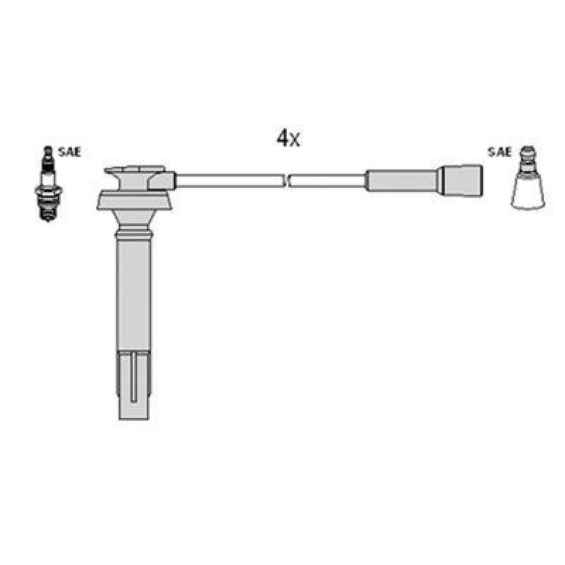 HITACHI 134370 Zündkabelsatz für SUBARU u.a.