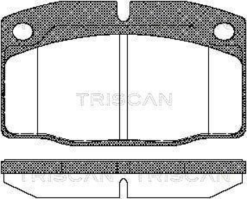 TRISCAN 8110 24234 Bremsbelag Vorne für Opel