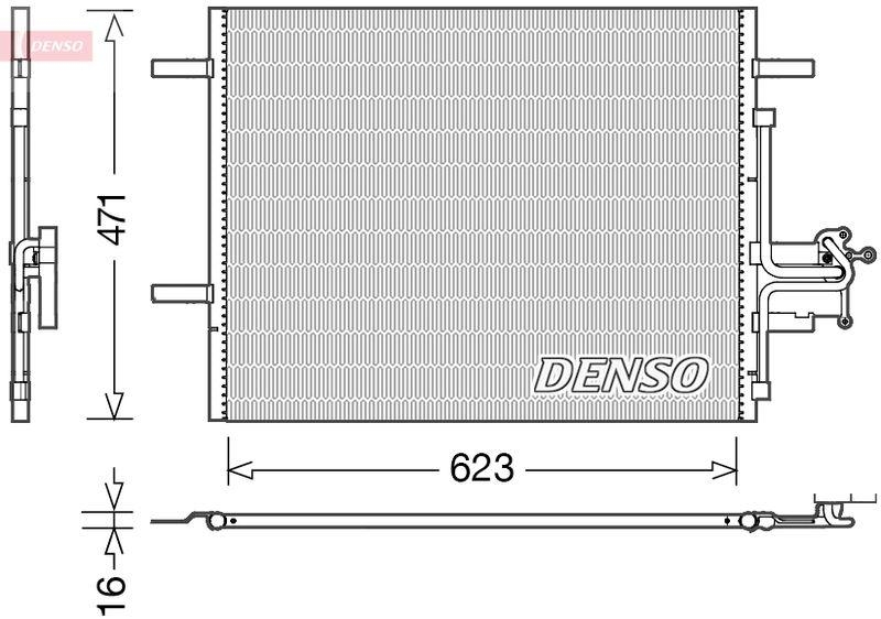 DENSO DCN33010 Kondensator A/C VOLVO XC60 2.4 D / D3 / D4 AWD (2008 - )