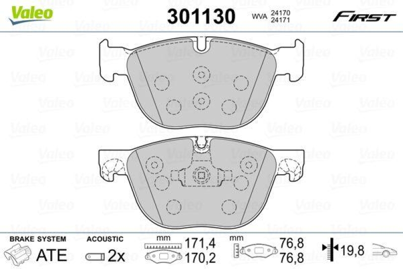 VALEO 301130 SBB-Satz FIRST