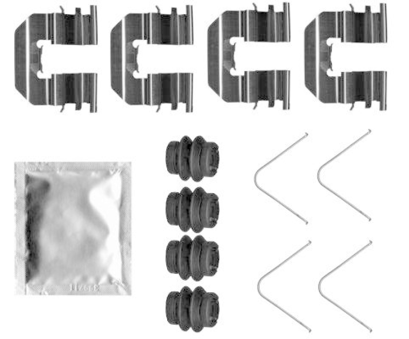 HELLA 8DZ 355 206-961 Zubehörsatz, Scheibenbrem