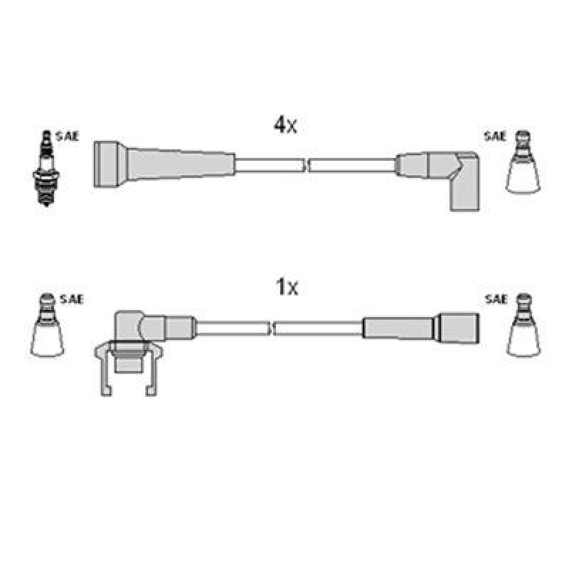 HITACHI 134371 Zündkabelsatz für RENAULT u.a.