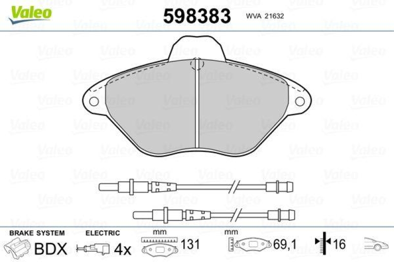 VALEO 598383 SBB-Satz PREMIUM