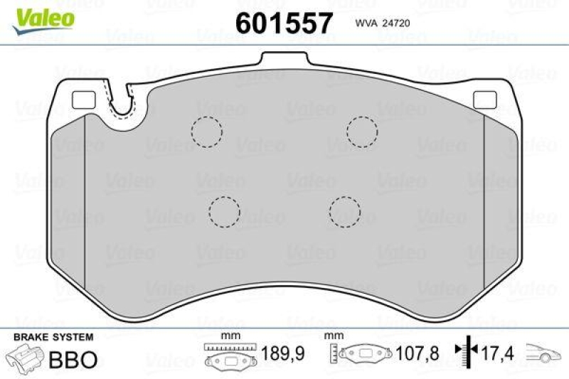 VALEO 601557 SBB-Satz PREMIUM