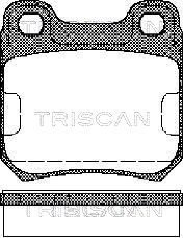 TRISCAN 8110 24865 Bremsbelag Hinten für Opel Omega