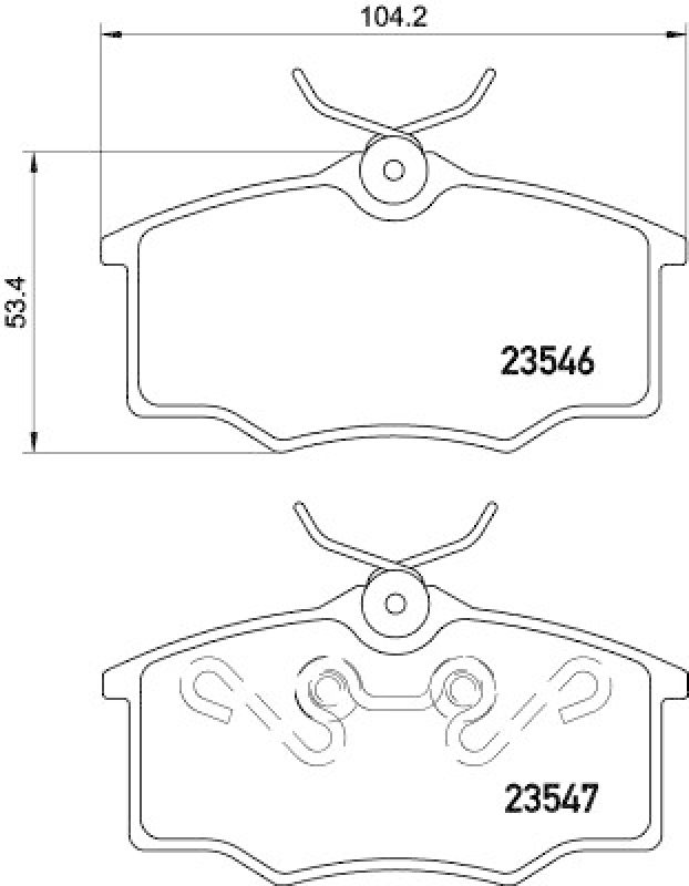 HELLA 8DB 355 010-371 Bremsbelagsatz Scheibenbremse