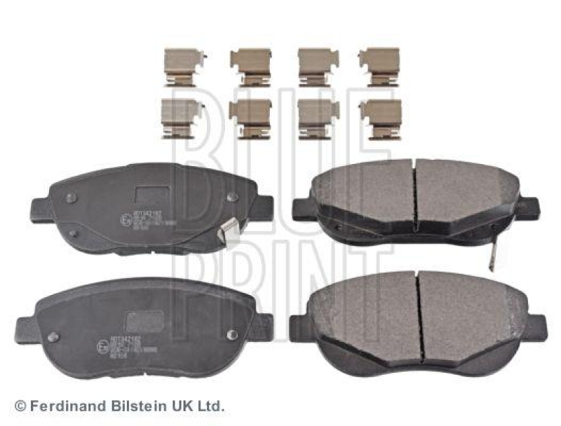 BLUE PRINT ADT342182 Bremsbelagsatz mit Befestigungsmaterial für TOYOTA