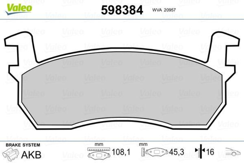 VALEO 598384 SBB-Satz PREMIUM