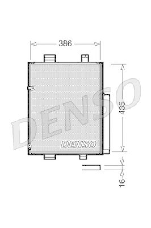 DENSO DCN35001 Kondensator A/C DAIHATSU MATERIA (M4_) 1.5 (2006 - )