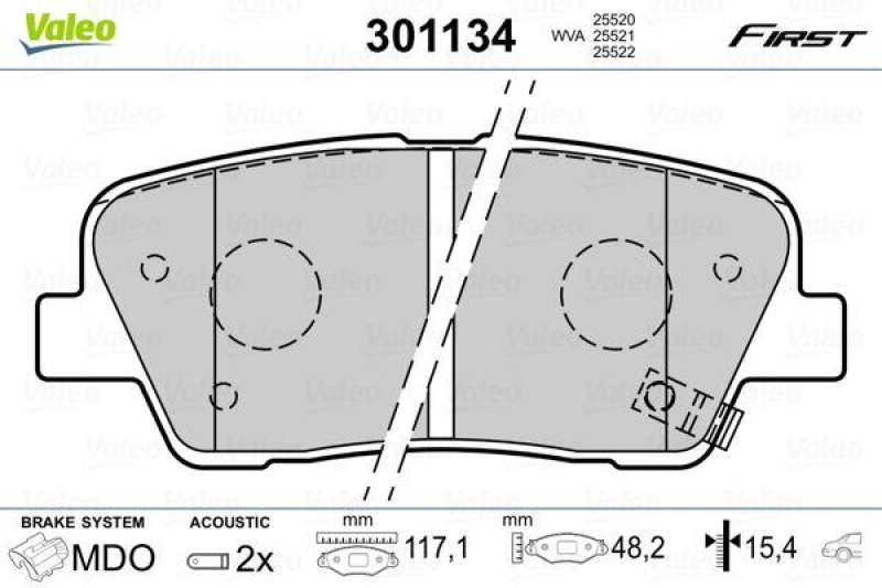 VALEO 301134 SBB-Satz FIRST