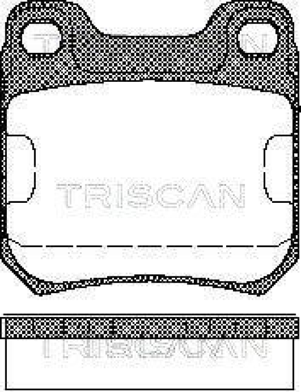 TRISCAN 8110 24866 Bremsbelag Hinten für Opel Omega