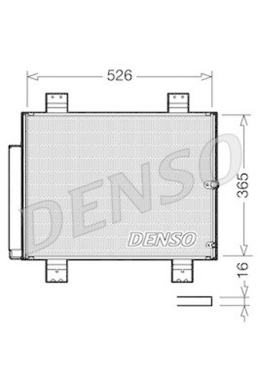 DENSO DCN35002 Kondensator A/C DAIHATSU TERIOS (J2_) 1.5 4x4 (2006 - )