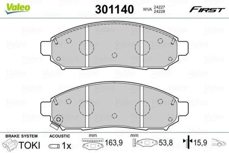 VALEO 301140 SBB-Satz FIRST