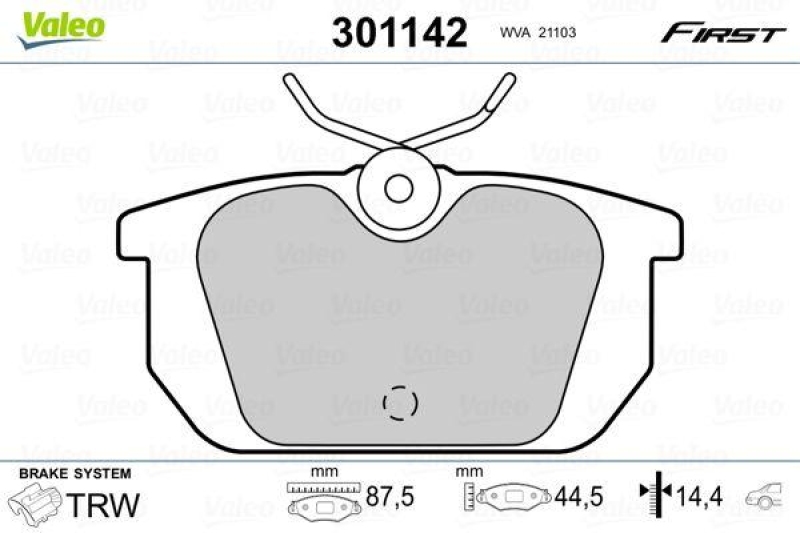 VALEO 301142 SBB-Satz FIRST