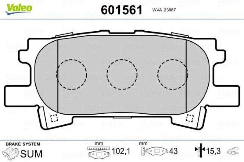 VALEO 601561 SBB-Satz PREMIUM