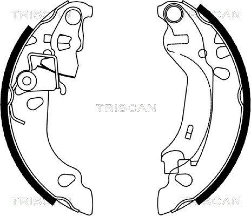 TRISCAN 8100 15016 Bremsbacken für Fiat Panda