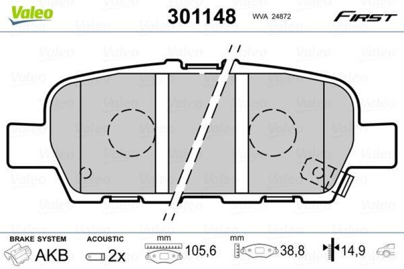 VALEO 301148 SBB-Satz FIRST