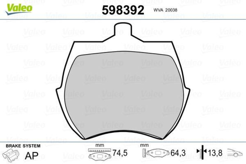 VALEO 598392 SBB-Satz PREMIUM