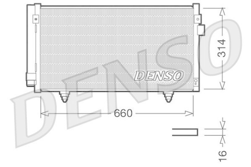 DENSO DCN36003 Kondensator A/C SUBARU FORESTER (SH) 2.0 D AWD (2008 - )