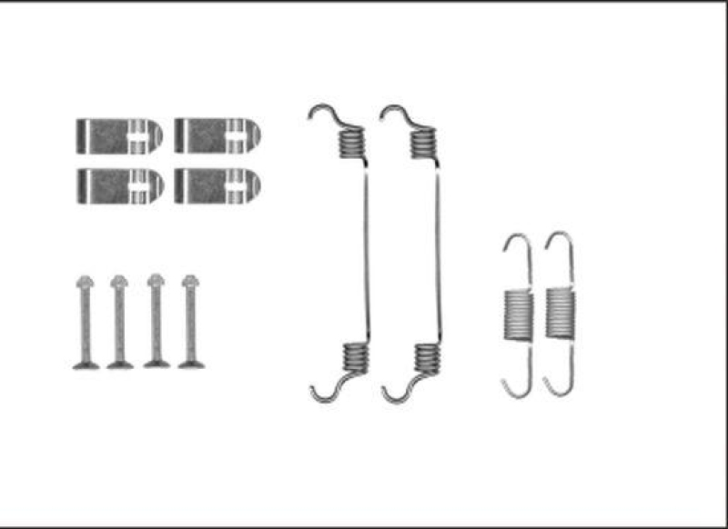 HELLA 8DZ 355 205-981 Zubehörsatz, Bremsbacken für HYUNDAI SANTA FÉ II (CM)