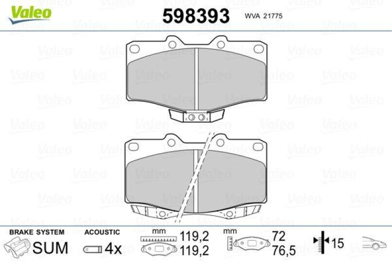 VALEO 598393 SBB-Satz PREMIUM