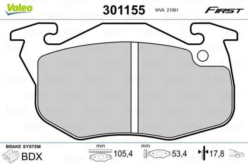 VALEO 301155 SBB-Satz FIRST