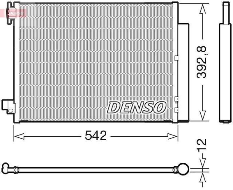 DENSO DCN37004 Kondensator A/C DACIA SANDERO II TCe 90 (12- )