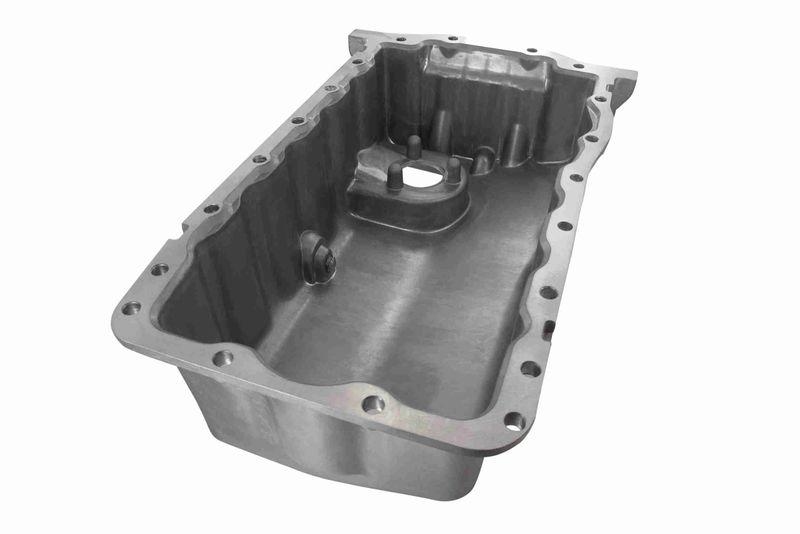 VAICO V10-0424 Ölwanne Aluminium, mit Öffnung für Ölstandsensor für VW