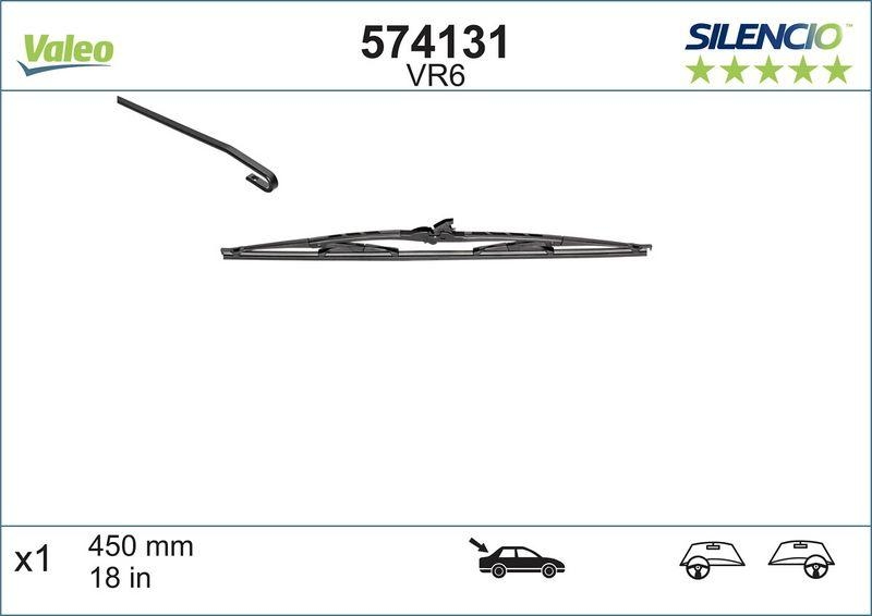 VALEO 574131 Silencio Performance Heck (x1) VR6