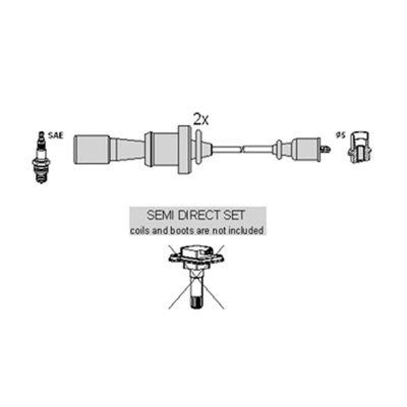 HITACHI 134377 Zündkabelsatz für MITSUBISHI u.a.