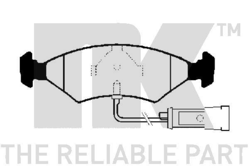 NK 222503 Bremsbelagsatz, Scheibenbremse für FORD