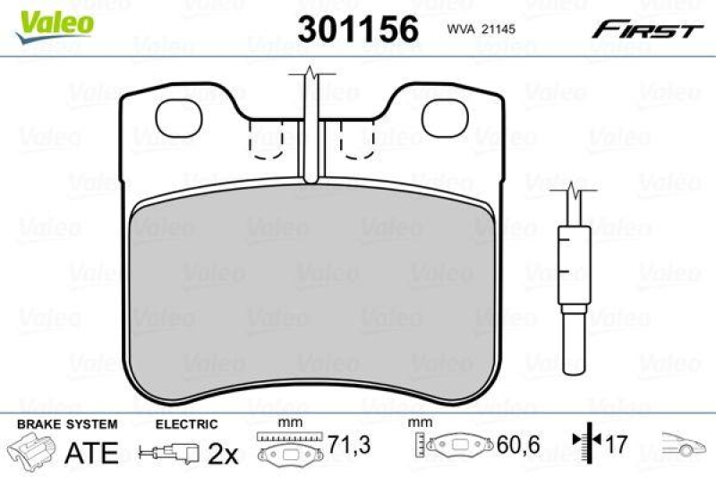 VALEO 301156 SBB-Satz FIRST