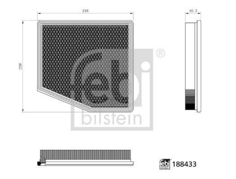 FEBI BILSTEIN 188433 Luftfilter f&uuml;r Chrysler