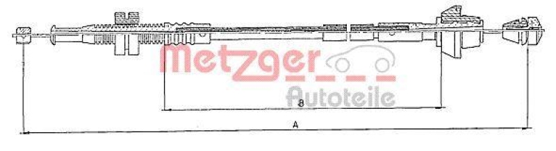 METZGER 10.0152 Gaszug für FORD