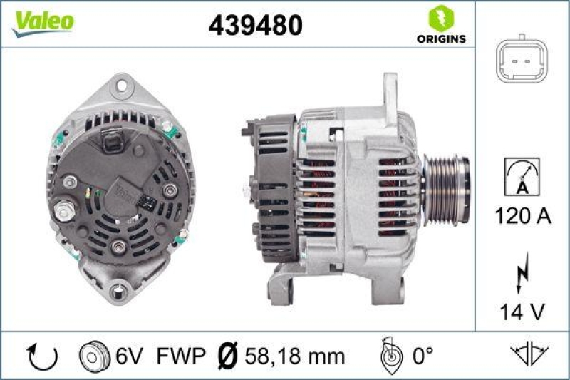 VALEO 439480 Generator Neu - ORIGINS