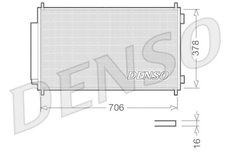 DENSO DCN40002 Kondensator A/C HONDA CR-V III (RE) 2.0 i 4WD (2007 - )