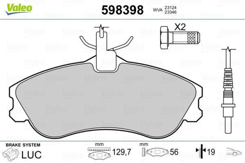 VALEO 598398 SBB-Satz PREMIUM