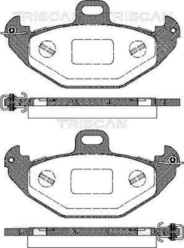 TRISCAN 8110 25007 Bremsbelag Hinten für Renault Laguna