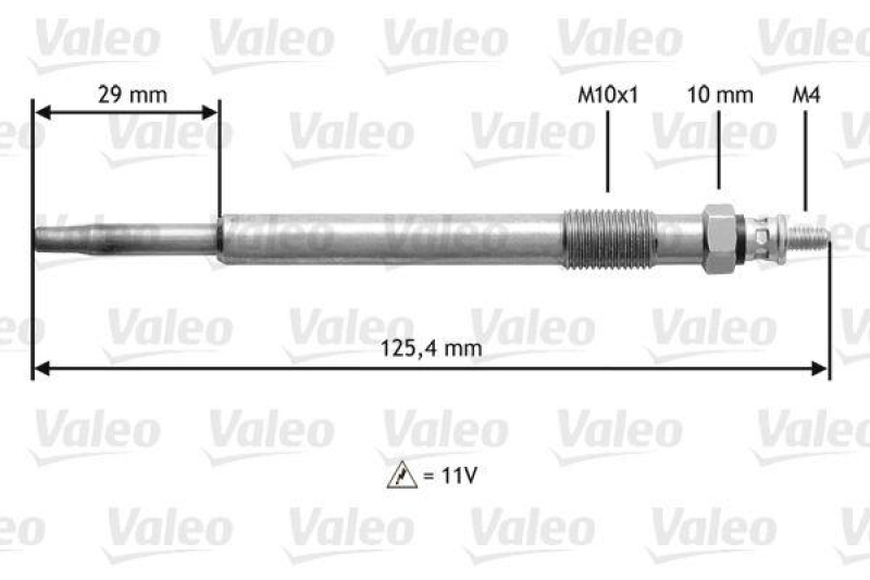 VALEO 345168 Glühkerze OPEL Vectra