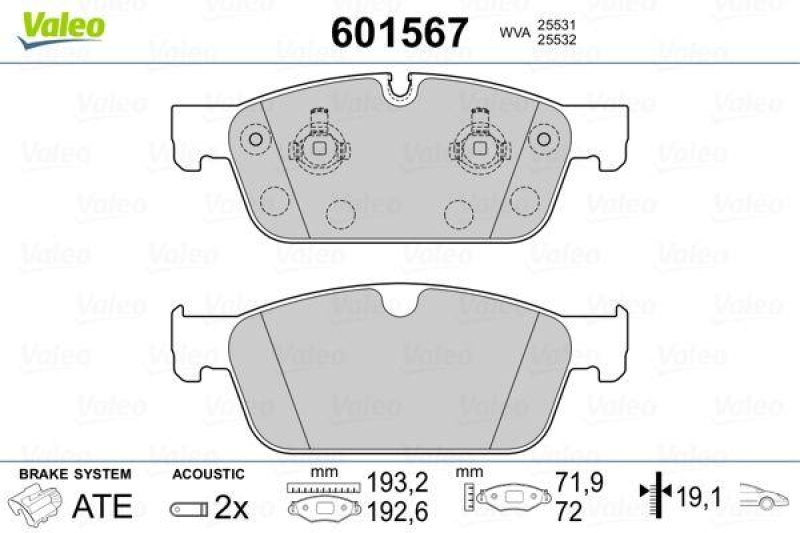 VALEO 601567 SBB-Satz PREMIUM