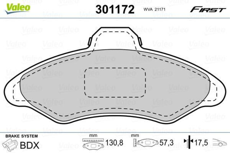 VALEO 301172 SBB-Satz FIRST