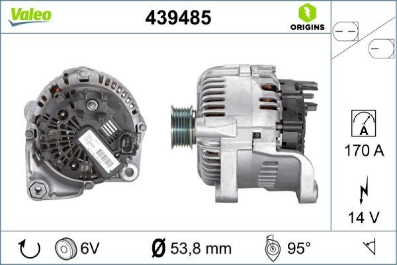 VALEO 439485 Generator Neu - ORIGINS