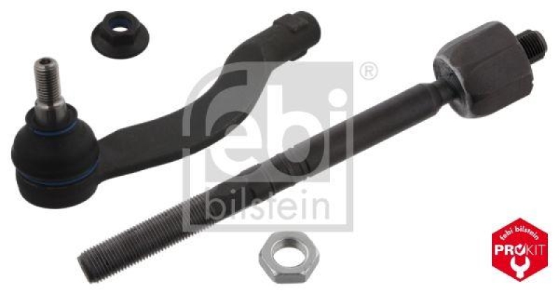 FEBI BILSTEIN 39565 Spurstange mit Endstück und Sicherungsmuttern für VW-Audi