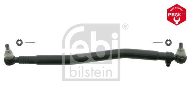 FEBI BILSTEIN 26817 Lenkstange mit Kronenmuttern und Splinten, vom Lenkgetriebe zur 1. Vorderachse f&uuml;r Volvo