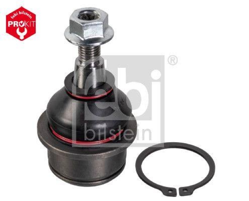 FEBI BILSTEIN 41076 Traggelenk mit Sicherungsmutter und Sicherungsring für Chrysler